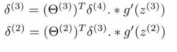 Backpropagation delta error equations