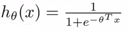 Gradient descent update rule for logistic regression parameters