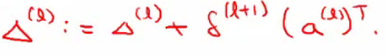 Vectorized delta accumulation equation