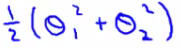 Simplified SVM objective assuming theta_0 = 0 in 2D space
