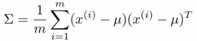 Multivariate Gaussian covariance matrix parameter estimation formula