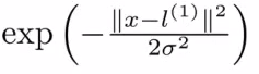 Gaussian kernel similarity function definition