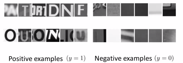 Text detection training set examples