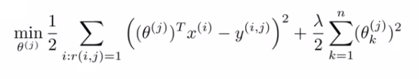Single user cost function